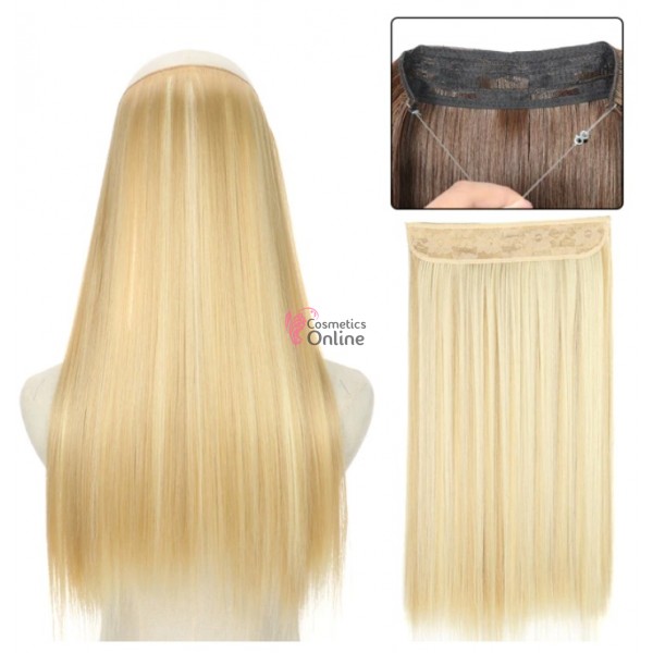 Extensie de par Flip-In, pe Guta dreapta delux dubla de 55 cm - Blond Deschis cu Blond Mediu SQ6622613
